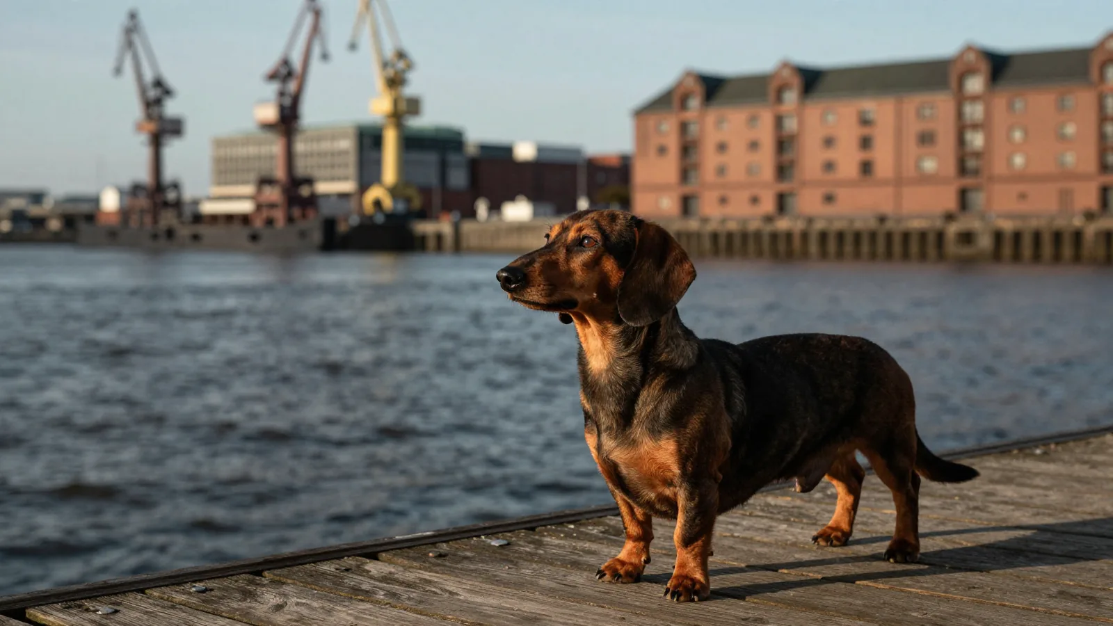Hund am Hamburger Hafen, Symbol für den Tarifvergleich